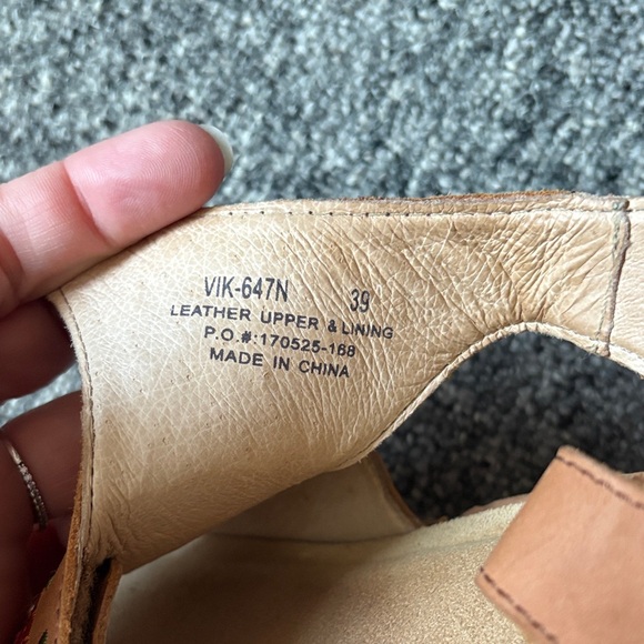 Alegria Floral Embroidered Sandals - Tan and Multicolor - Picture 4 of 5